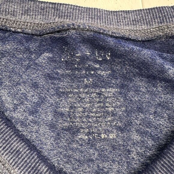 Zoe & Liv Radiate Love Blue Long Sleeve Raglan Pullover Sweater M Graphic - Picture 2 of 6